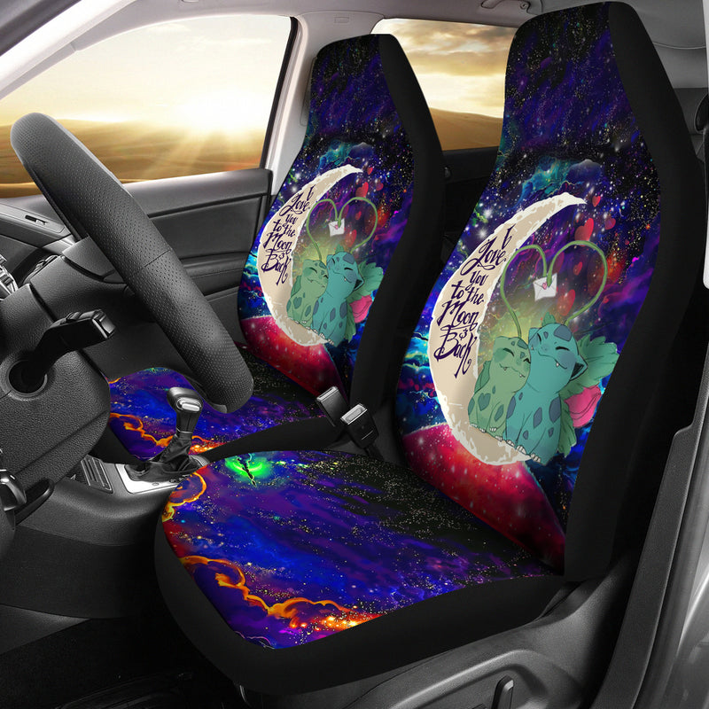 Bulbasaur Couple Pokemon Love You To The Moon Galaxy Premium Custom Car Seat Covers Decor Protectors Nearkii