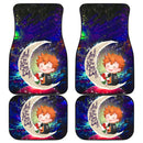 Cute Hinata Haikyuu Love You To The Moon Galaxy Car Mats Nearkii
