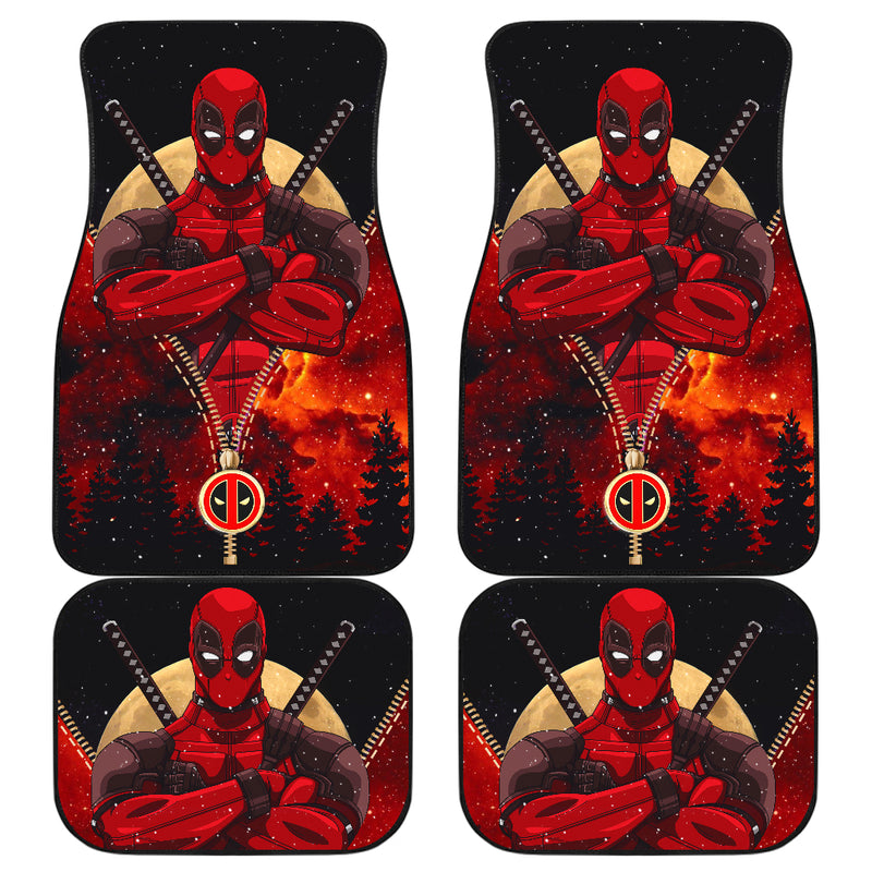 Deadpool Darkness Hippie Galaxy Zipper Car Floor Mats Car Accessories Nearkii