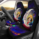 Luffy One Piece Love You To The Moon Galaxy Car Seat Covers