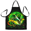 Mega X Rayquaza Moonlight Custom Apron Best Gift For Anyone Who Loves Cooking
