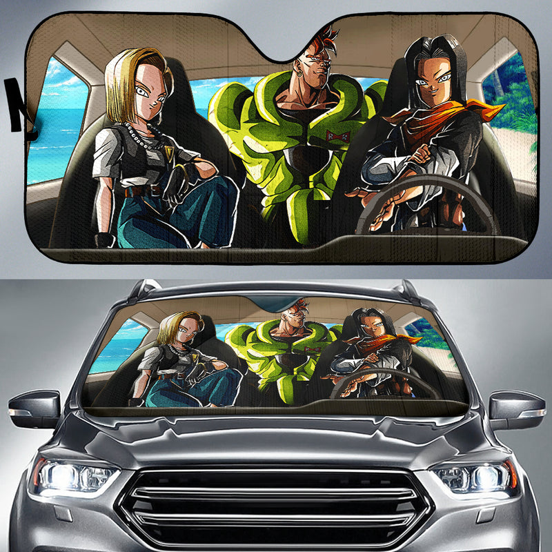 Dragon Ball Android 16 Android 17 Android 18 Car Auto Sunshades Nearkii