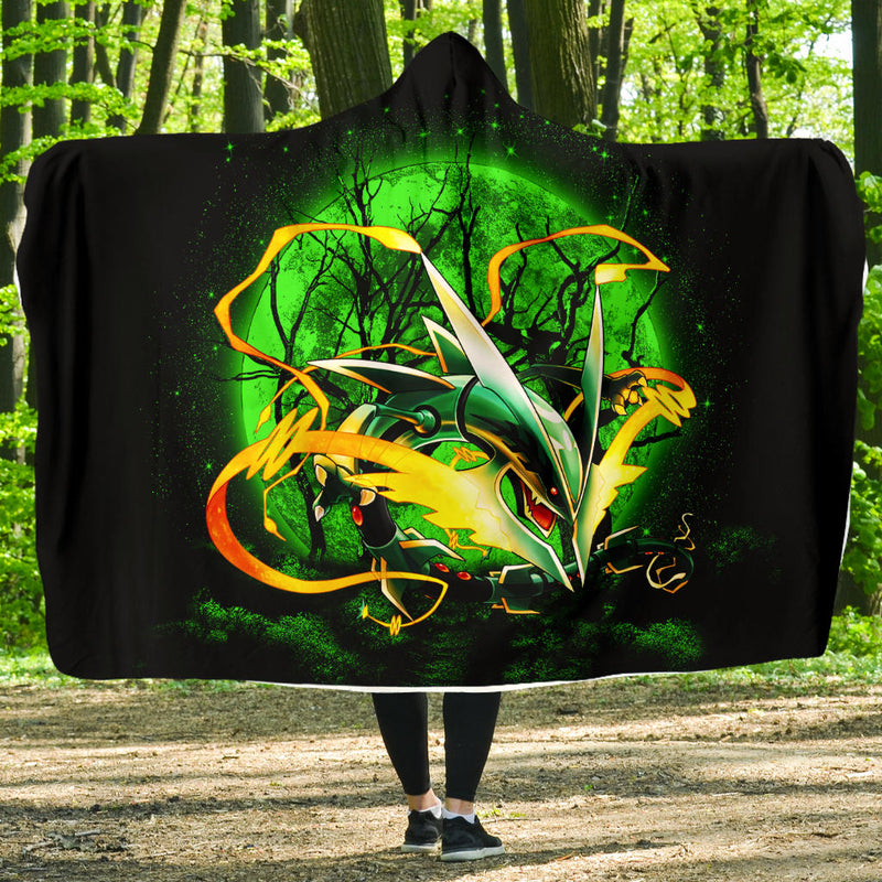 Mega X Rayquaza Moonlight Economy Hooded Blanket Nearkii