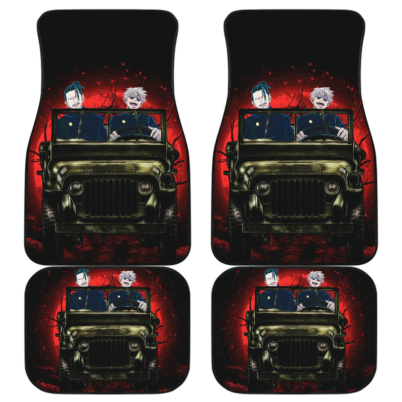 Gojo Geto Jujutsu Kaisen Ride Jeep Halloween Funny Anime Car Floor Mats Car Accessories