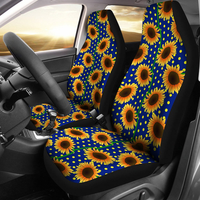 Best New Sunflower Pattern Premium Custom Car Seat Covers Decor Protector Nearkii