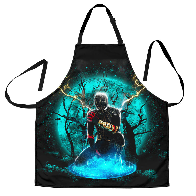 Spider Man Black Suit No Way Home Moonlight Custom Apron Best Gift For Anyone Who Loves Cooking