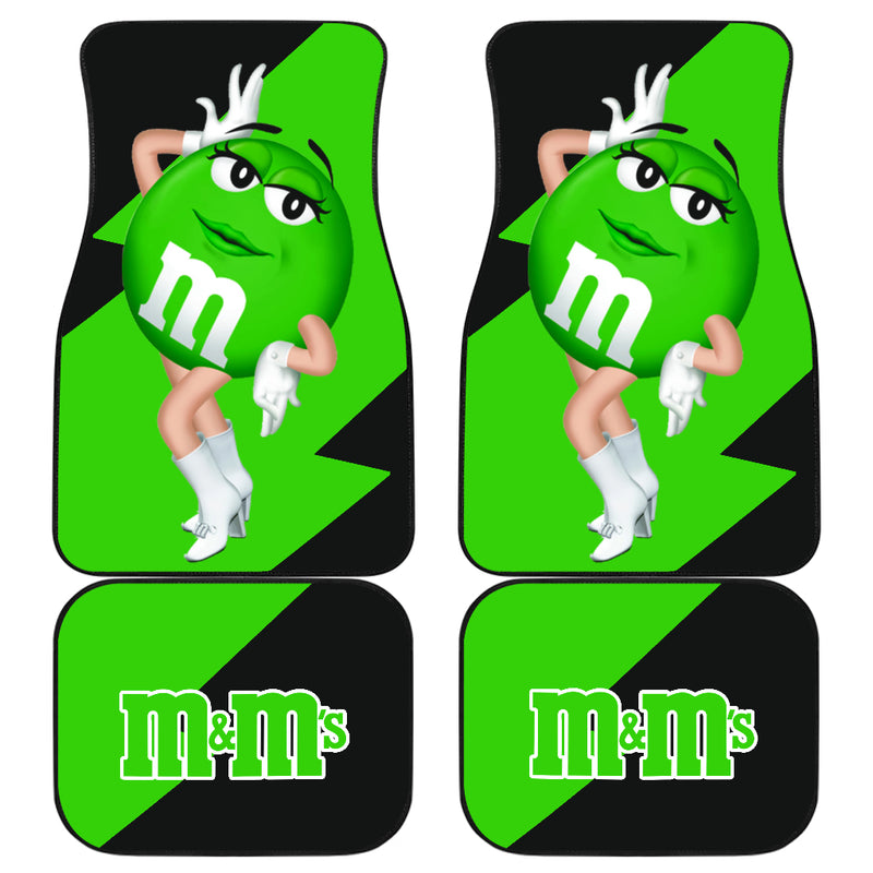 M&M's Candy Ice Cream Cones Chocolate Green Car Floor Mats Funny Gift Idea Nearkii