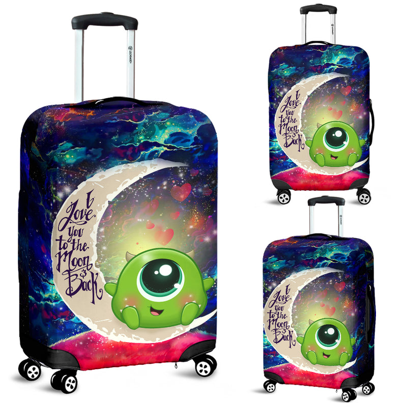 Cute Mike Monster Inc Love You To The Moon Galaxy Luggage Cover Suitcase Protector Nearkii