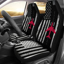 Best Us Flag Airport Runway! Airplane Pilot Premium Custom Car Seat Covers Decor Protector Nearkii