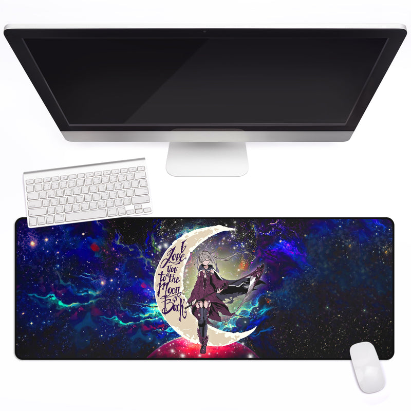 Anime Girl Soul Eaterr Love You To The Moon Galaxy Mouse Mat Nearkii