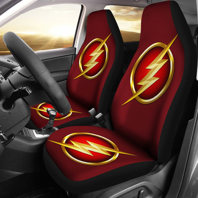 The Flash Logo Premium Custom Car Seat Covers Decor Protectors Nearkii
