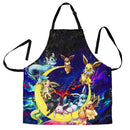 Eevee Evolution Pokemon Family Love You To The Moon Galaxy Custom Apron Best Gift For Anyone Who Loves Cooking Nearkii