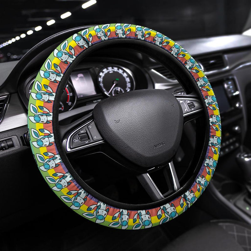 Glaceon Pokemon Anime Custom Car Steering Wheel Cover Nearkii