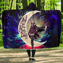 Soul Eater Love You To The Moon Galaxy Economy Hooded Blanket Nearkii
