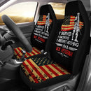 Best Us Proud Army Veteran Gifts I'M A U.S Veteran American Flag Premium Custom Car Seat Covers Decor Protector Nearkii