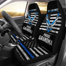 Best U.S. Air Force Proud Grandma Usa Flag Vintage Premium Custom Car Seat Covers Decor Protector Nearkii