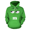 M&M Chocolate Green Hoodie