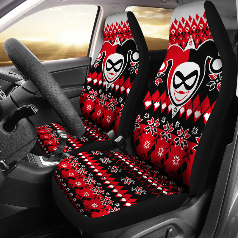 Christmas Harley Quinn Premium Custom Car Seat Covers Decor Protectors Nearkii