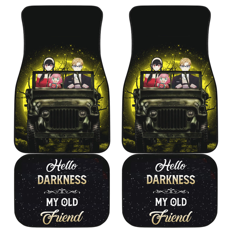 Spy X Family Yor And Anya Ride Jeep Moonlight Darkness Halloween Car Floor Mats Car Accessories Nearkii