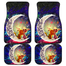 Cute Pikachu Mimikyu Love You To The Moon Galaxy Car Mats Nearkii