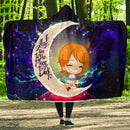 Nami One Piece Love You To The Moon Galaxy Economy Hooded Blanket Nearkii