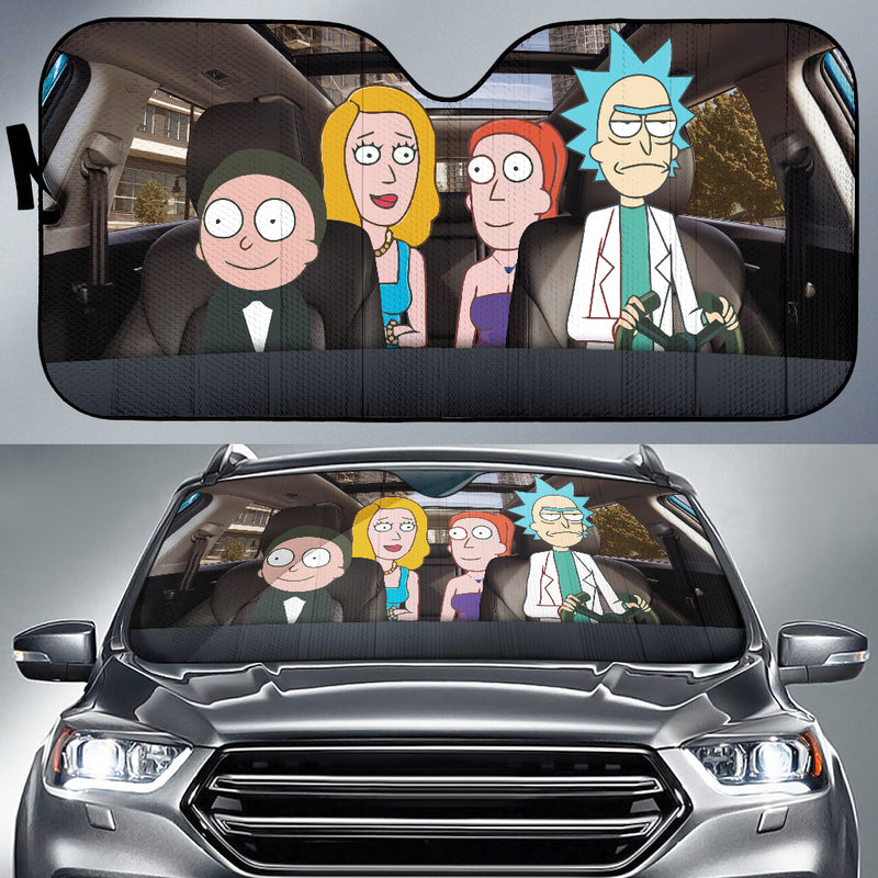 Rick Morty Summer Beth Rick & Morty Car Auto Sunshades Nearkii