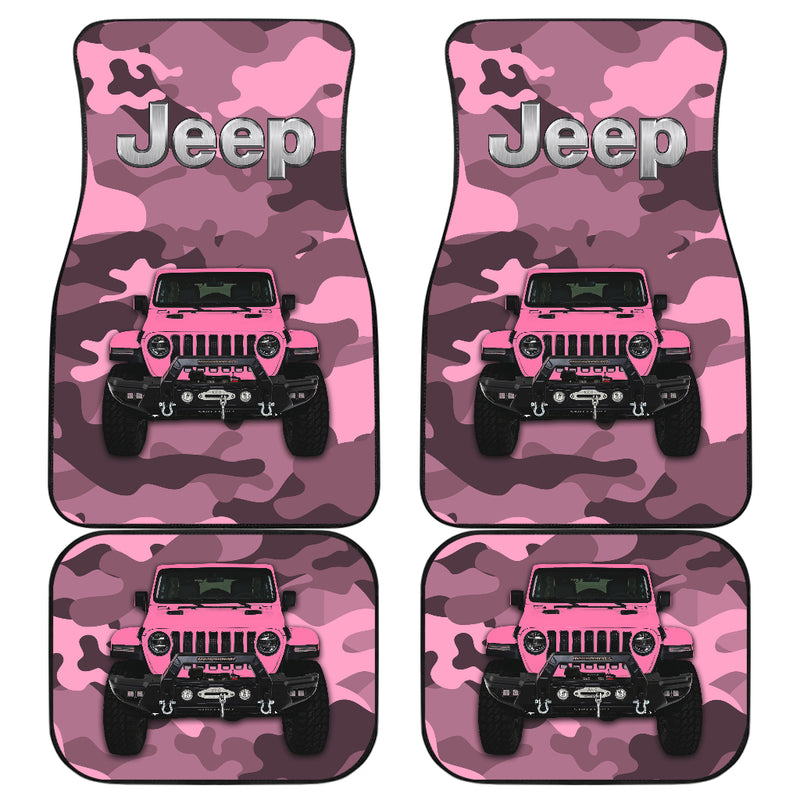 Pink Jeep Camouflage Car Floor Mats Car Accessories Nearkii