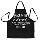 Made With Love Custom Apron Best Gift For Anyone Who Loves Cooking