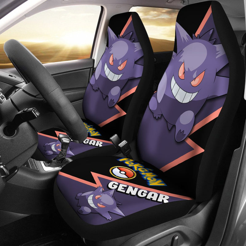 Gengar Car Seat Covers Custom Anime Pokemon Car Accessories Nearkii