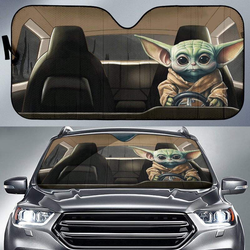 Star Wars Baby Yoda Car Auto Sunshades