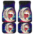 Cute Unicorn Deadpool And Spiderman Love You To The Moon Galaxy Car Mats Nearkii