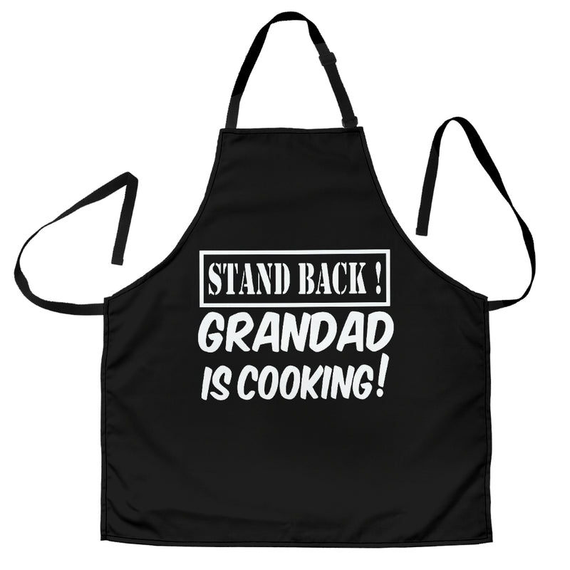 Stand Back Grandad Is Cooking BBQ Cooking Novelty Custom Apron Best Gift For Anyone Who Loves Cooking