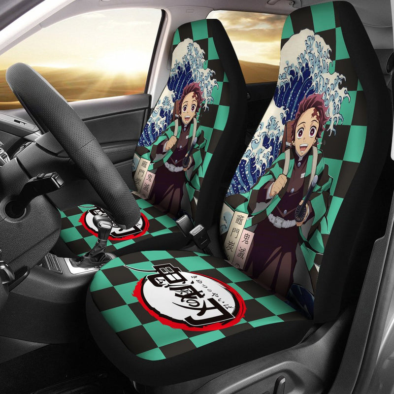 Tanjiro Demon Slayer Custom Anime Car Sear Covers Nearkii