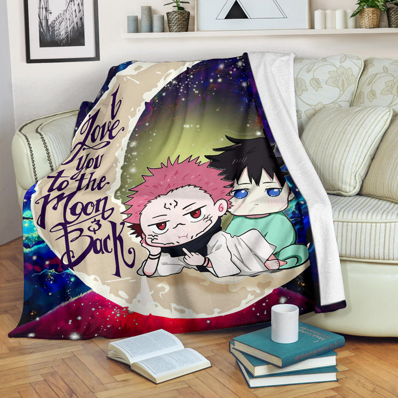 Jujutsu Kaisen Gojo Sakuna Anime Love You To The Moon Galaxy Premium Blanket Nearkii