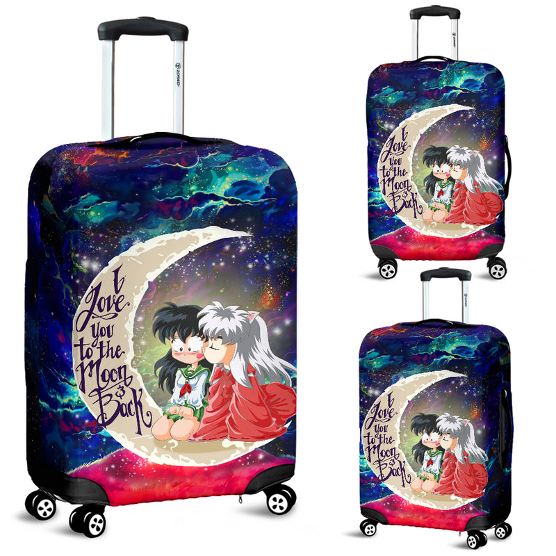 Inuyasha Love Love You To The Moon Galaxy Luggage Cover Suitcase Protector Nearkii