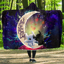 Toothless Light Fury Night Fury Love You To The Moon Galaxy Economy Hooded Blanket Nearkii