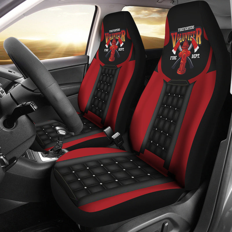 Best Us Fire Fighter 5 Premium Custom Car Seat Covers Decor Protector Nearkii