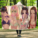 Kimetsu No Yaiba Girl Economy Hooded Blanket Nearkii