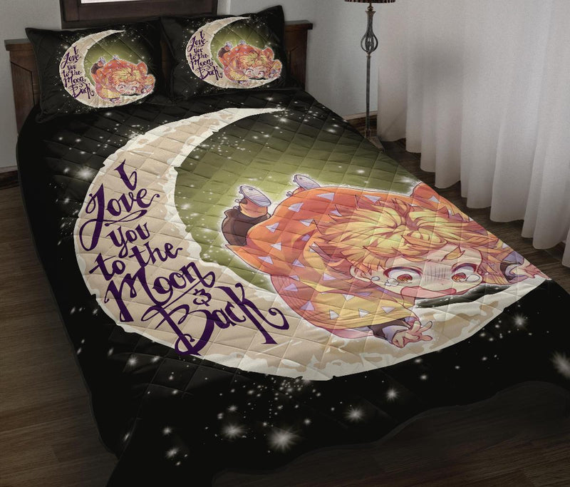 Demon Slayer To The Moon Quilt Bed Sets Nearkii
