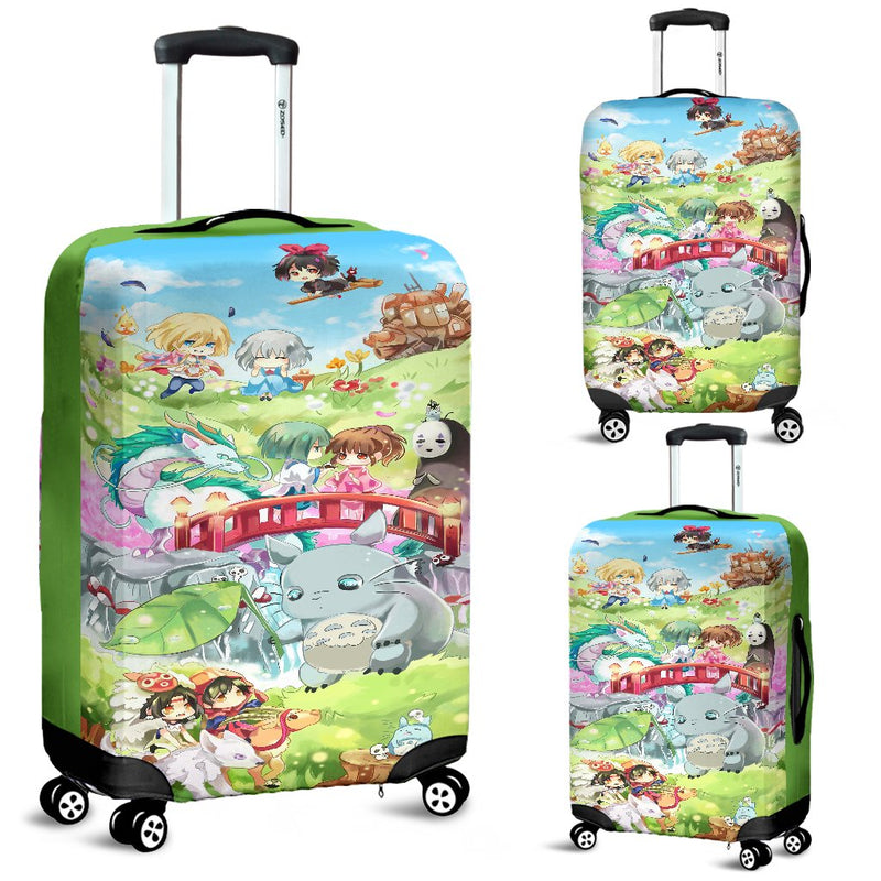 Chibi Ghibli Studio Luggage Cover Suitcase Protector Nearkii