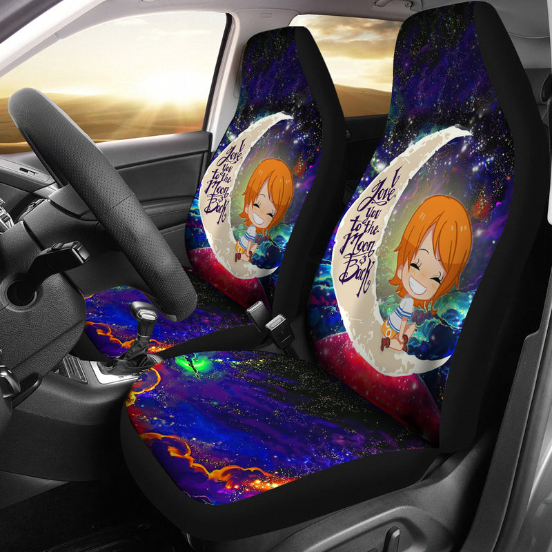 Nami One Piece Love You To The Moon Galaxy Car Seat Covers Nearkii