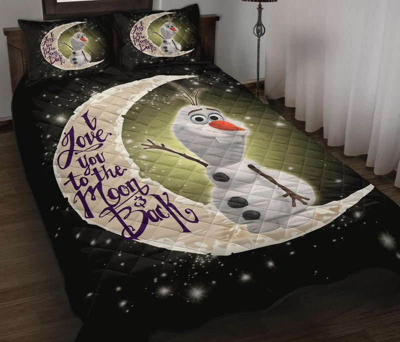 Olaf To The Moon Quilt Bed Sets Nearkii
