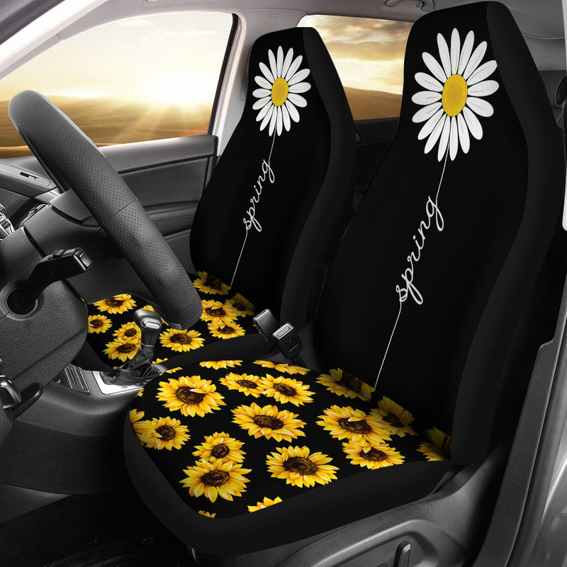 Best Spring Sunflower Premium Custom Car Seat Covers Decor Protector Nearkii