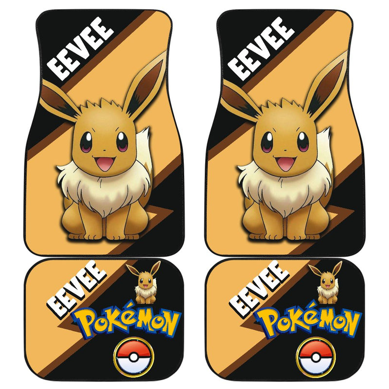 Eevee Car Floor Mats Custom Anime Pokemon Car Interior Accessories Nearkii