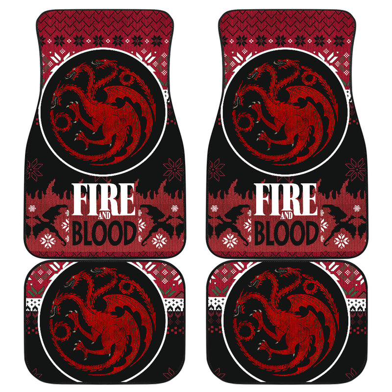 Game Of Thrones Targaryen Christmas Car Floor Mats Car Accessories Nearkii