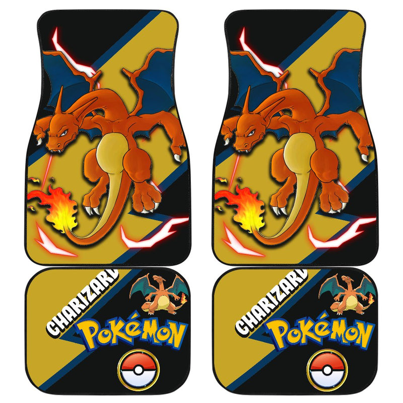 Charizard Car Floor Mats Custom Anime Pokemon Car Interior Accessories Nearkii