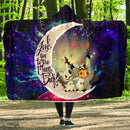 Pikachu Horro Love You To The Moon Galaxy 1 Economy Hooded Blanket Nearkii