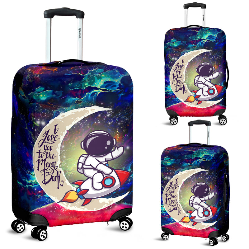 Astronaut Chibi Love You To The Moon Galaxy Luggage Cover Suitcase Protector Nearkii