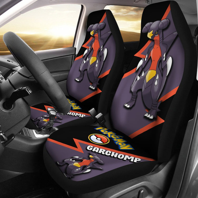 Garchomp Car Seat Covers Custom Anime Pokemon Car Accessories Nearkii