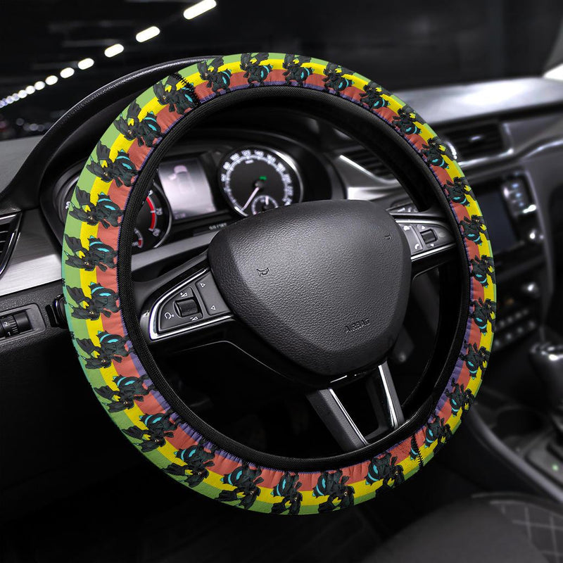 Zekrom Pokemon Anime Custom Car Steering Wheel Cover Nearkii